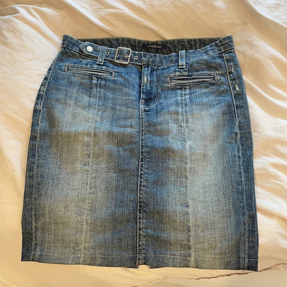 7 for all mankind denim skirt